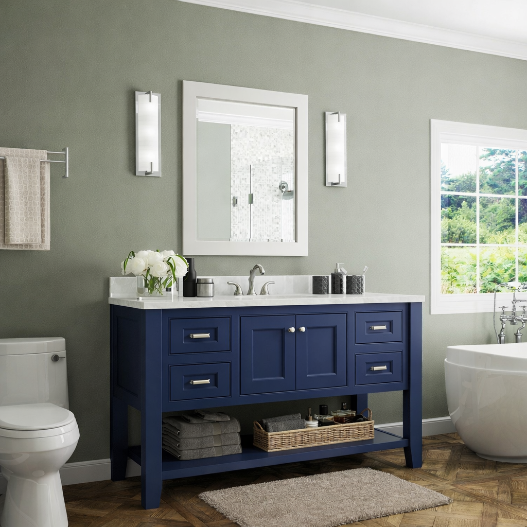 54-inch Trenton Furniture Vanity Bathroom Cabinet