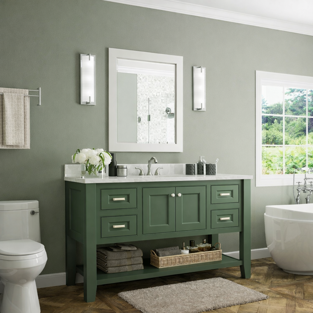 54-inch Trenton Furniture Vanity Bathroom Cabinet