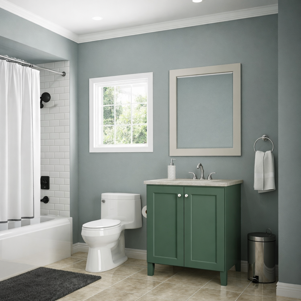 24-inch Trenton Tapered Legs Vanity Bathroom Cabinet