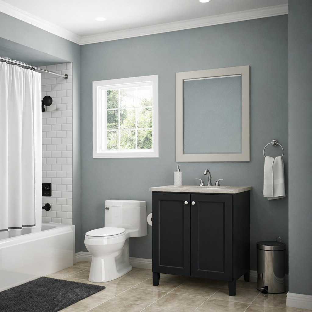 24-inch Trenton Tapered Legs Vanity Bathroom Cabinet