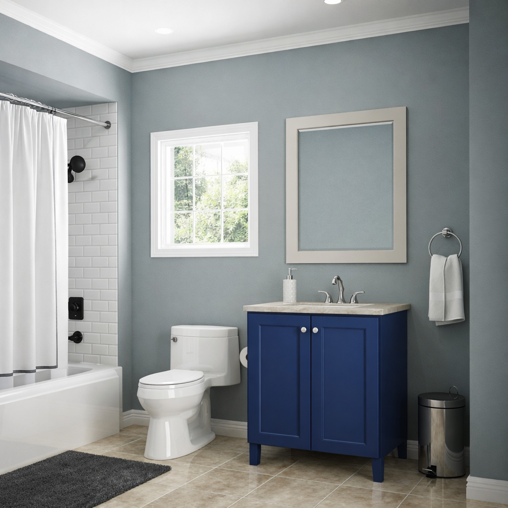 24-inch Trenton Tapered Legs Vanity Bathroom Cabinet